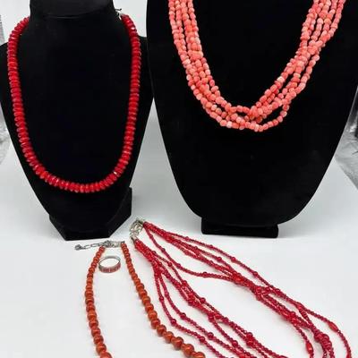 Red, Pink And Orange Corals