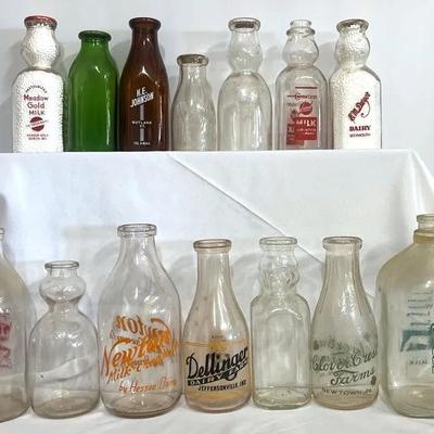 Collection of Milk Bottles