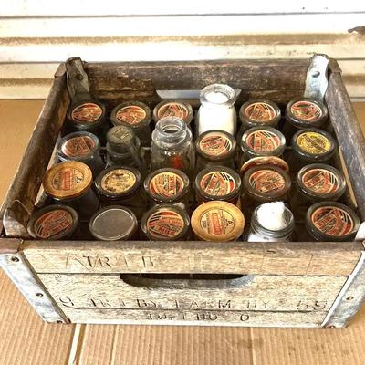 Vintage Milk, Crate And Vintage Milk Bottles