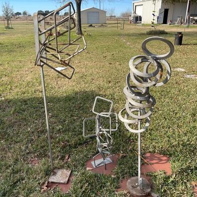 Abstract Decorative Metal Lawn Art 
