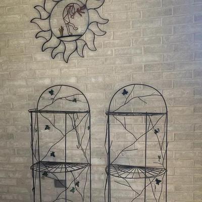 Metal Plant Stands And Metal Artwork