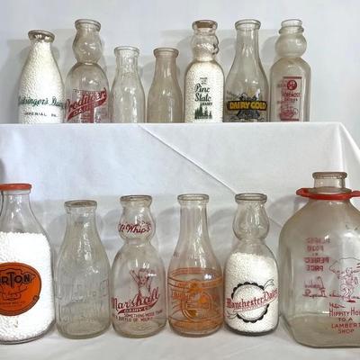 Collection of Milk Bottles