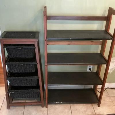 Folding Bookshelf & Organizer 