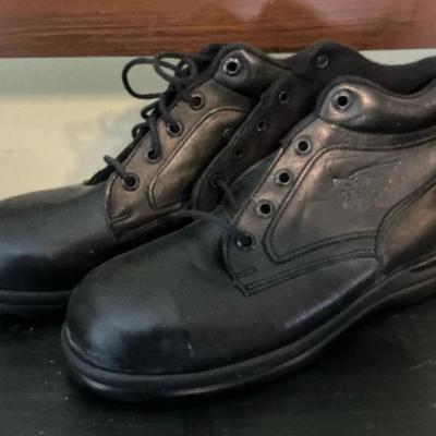 Red Wing Shoes Black Leather Boots Womens 8B