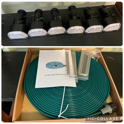 Solar Lights Set of 6 & Soaker Hose