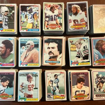 Early 1980’s Topps Football Cards (Large Collection)