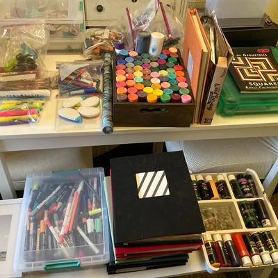 Large Lot Of Craft And Painting Supplies 