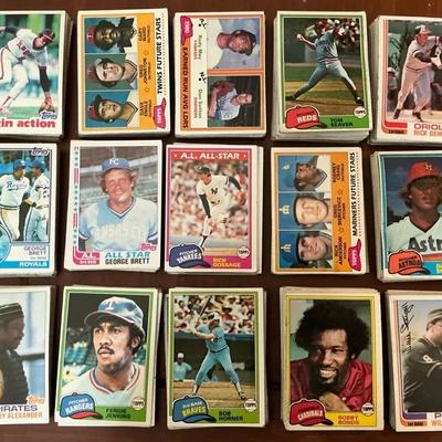 Early 1980’s Topps Baseball Cards - Stargell, Brett, Jenkins (K53)