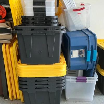 Large Lot of Assorted Tubs