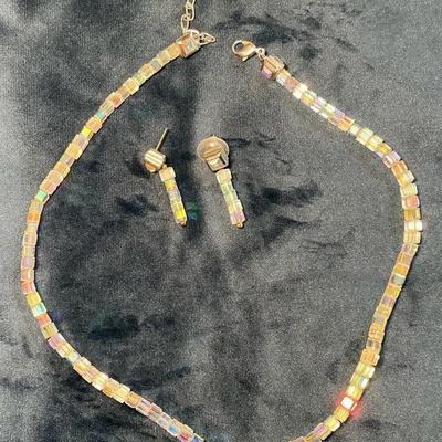 Swarovski Crystal Necklace & Earrings