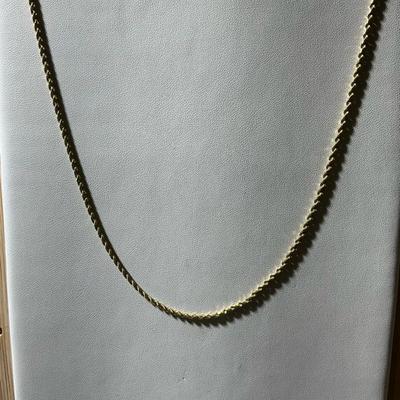 14kt Gold 18" Rope Chain (4.9g) 