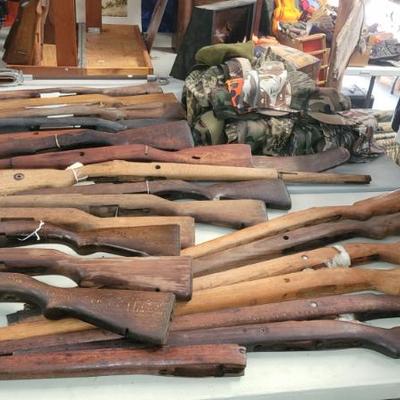 Sale Photo Thumbnail #2: Rifle Stocks including M1 Garand