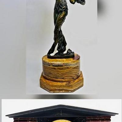 Next Weeks Auction: Art Deco  Chryselephantine Signed  DEMETRI H. CHIPARUS, Bronze 