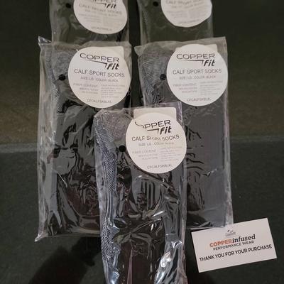 Copper Fit Calf Sport Socks NWT 