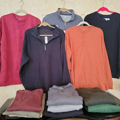 Men's Pullovers Size L Most NWT Featuring Izod And Cabelas