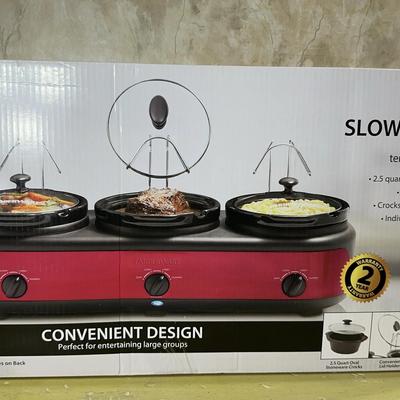 Faberware - 3 Crock Slow Cooker