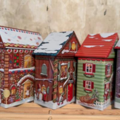 Vintage Hairy, London Christmas Tins