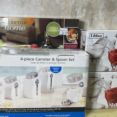 Canisters, Salsa Bowls And Lazy Susan