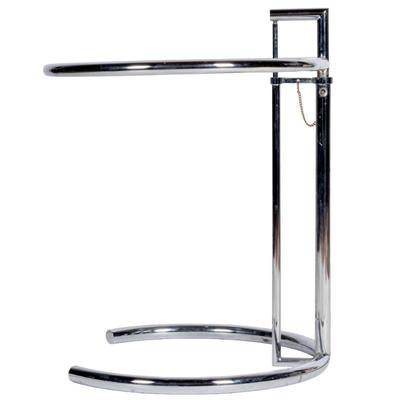Sale Photo Thumbnail #628: Eileen Gray Style Chrome and Glass Side Table