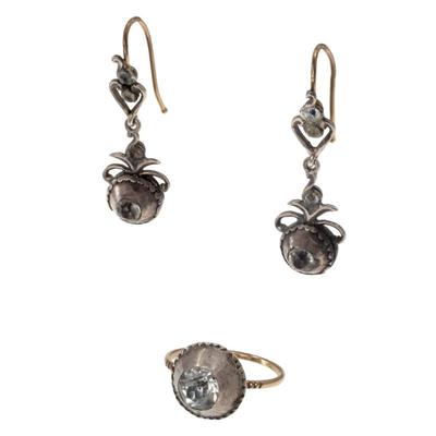 Sale Photo Thumbnail #400: Georgian Paste, Gold, Silver Jewelry Suite