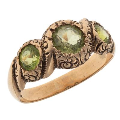 Sale Photo Thumbnail #416: Peridot, 14k Yellow Gold Ring