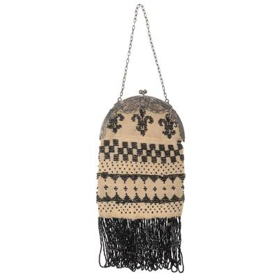 Sale Photo Thumbnail #3: Art Deco Bead and Knit Evening Bag