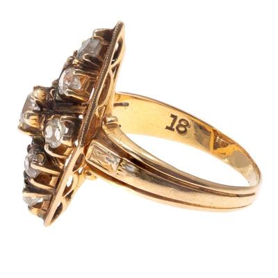 Sale Photo Thumbnail #306: Victorian Diamond, 18k Yellow Gold Ring