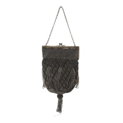 Sale Photo Thumbnail #507: Art Deco Silver Beaded Evening Bag