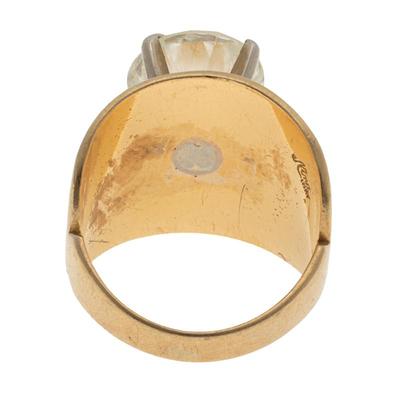 Sale Photo Thumbnail #574: Diamond, 18k Yellow Gold Ring