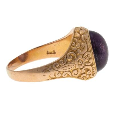 Sale Photo Thumbnail #444: Amethyst, 14k Yellow Gold Ring