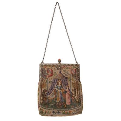 Sale Photo Thumbnail #592: Art Deco Tapestry Evening Bag