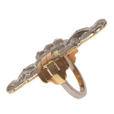 Sale Photo Thumbnail #17: Art Deco Style Diamond, 18k Ring