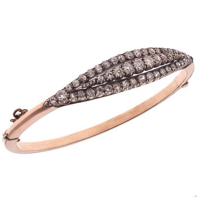 Sale Photo Thumbnail #250: Victorian Diamond, Gold, Silver Bracelet