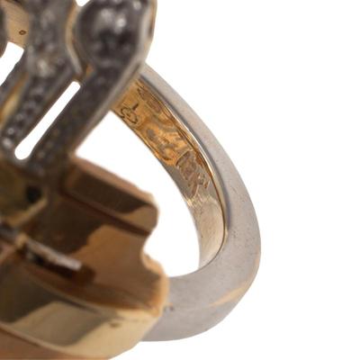 Sale Photo Thumbnail #20: Art Deco Style Diamond, 18k Ring