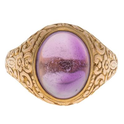 Sale Photo Thumbnail #442: Amethyst, 14k Yellow Gold Ring