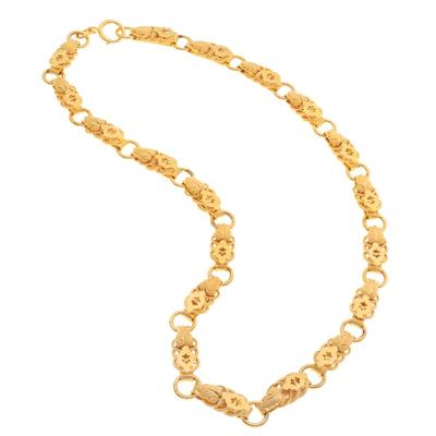 Sale Photo Thumbnail #280: Victorian Gold-Filled Fancy Link Chain