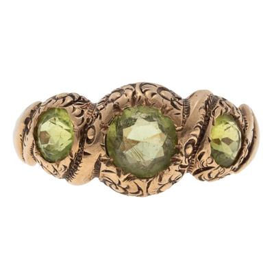 Sale Photo Thumbnail #417: Peridot, 14k Yellow Gold Ring