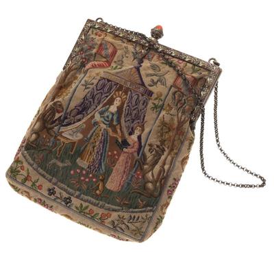 Sale Photo Thumbnail #591: Art Deco Tapestry Evening Bag