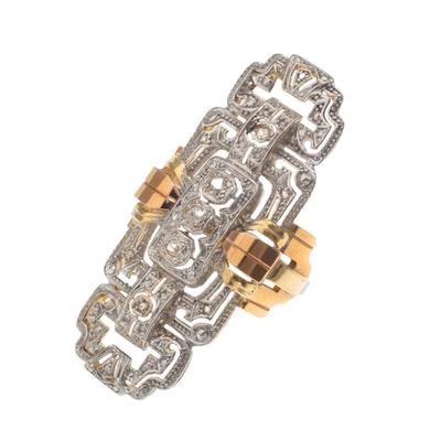 Sale Photo Thumbnail #16: Art Deco Style Diamond, 18k Ring
