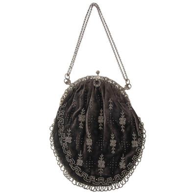 Sale Photo Thumbnail #588: Beaded Velvet Evening Bag