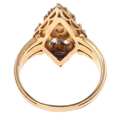 Sale Photo Thumbnail #308: Victorian Diamond, 18k Yellow Gold Ring