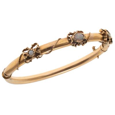 Sale Photo Thumbnail #82: Opal, 14k Yellow Gold Bracelet