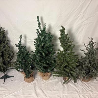 Assorted Christmas Trees And decor 
