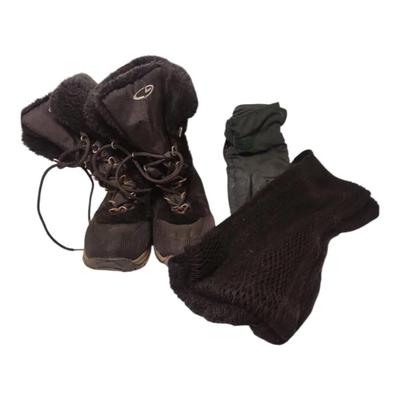 Winter Accessories Bundle - Champion Boots, Gloves, and Scarf