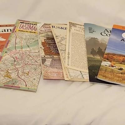 Various Maps Books And Reference Materials 