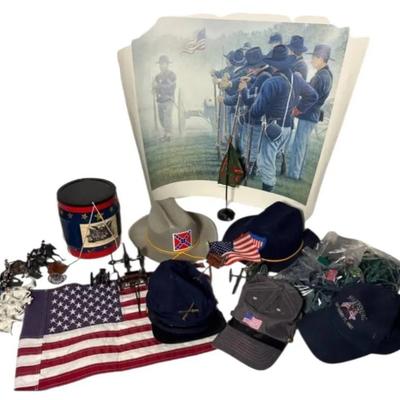 Civil War Memorabilia And Toy Soldier Figurines 