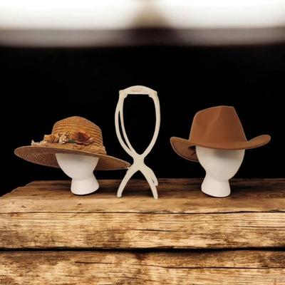 Assorted Hats & Display Stands - 5 Pieces