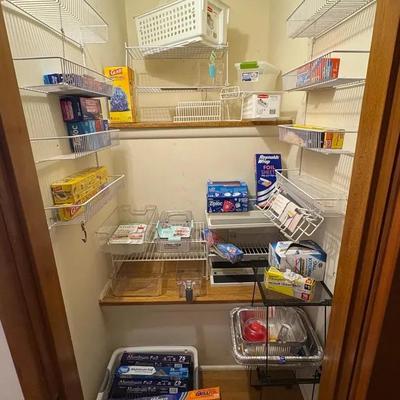 Closet Full Of Kitchen Supplies 