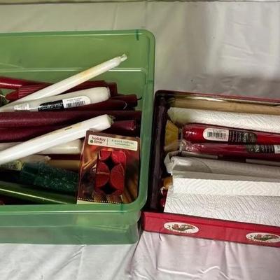 Various Taper candles And Tea Lights 