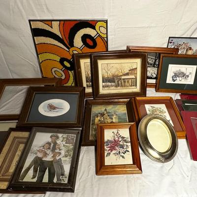 Vintage Frames, Modern Frames and Mats. Assorted Sizes